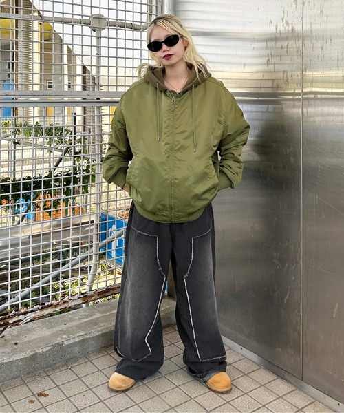 「sedacle」 加工デニムパンツ MEDIUM ブラック メンズ
