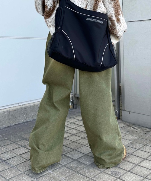 「sedacle」 加工デニムパンツ MEDIUM ブラック メンズ