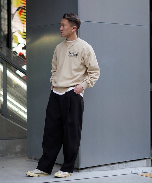 （新品）neonsign ワイドデニムスラックス　ブラック　48 NEONSIGN - 【残り一点】Wide Denim Slacks(INDIGO RIGID) | ACRMTSM