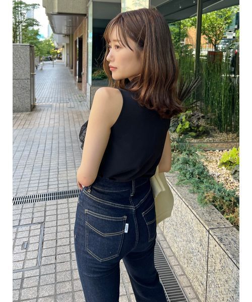 SNIDEL（スナイデル） ブラウス シャツ チュールボウタイノースリ