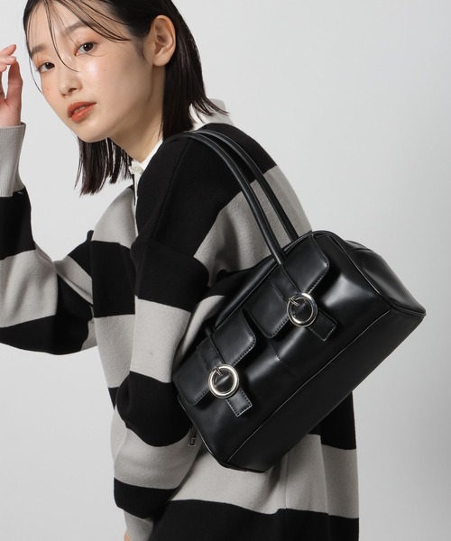 LAKOLE（ラコレ） ショルダーバッグ バッグ バックルポケットボストン