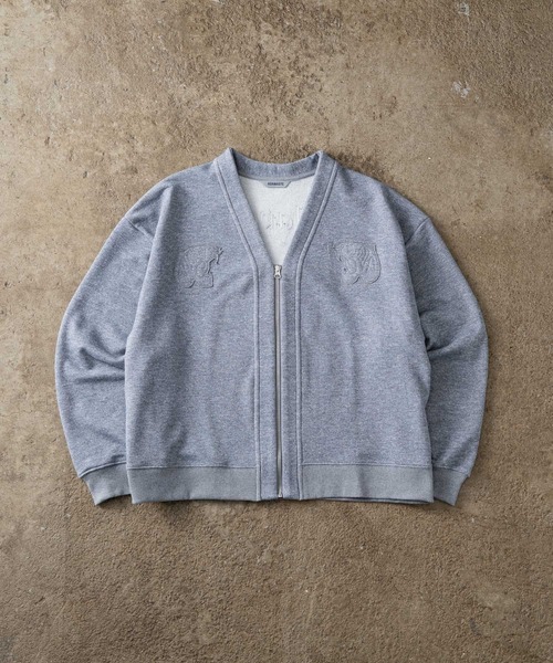 ADAMASTE カーディガン Sparkle Sweat Zip-Up Cardigan - スパークル