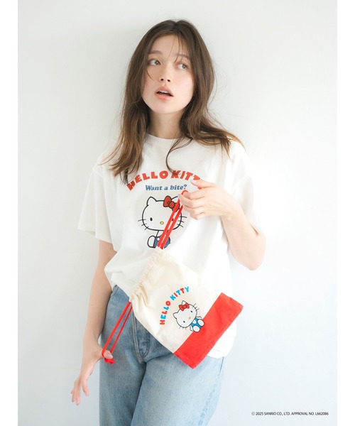 Ungrid（アングリッド） tシャツ 半袖 「ハローキティーコラボ」ロゴ