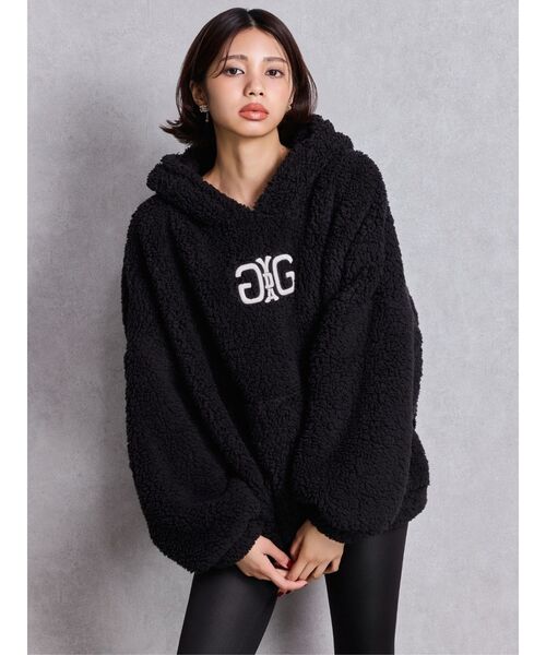 Gyda パーカー GYDA パーカー Symmetry GYDAボアパーカー レディース