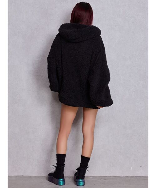 新品未使用 GYDA ボアパーカー ブラック F 完売品 ジェイダ GYDA Symmetry GYDAボアパーカー （ブラック） -ファッション