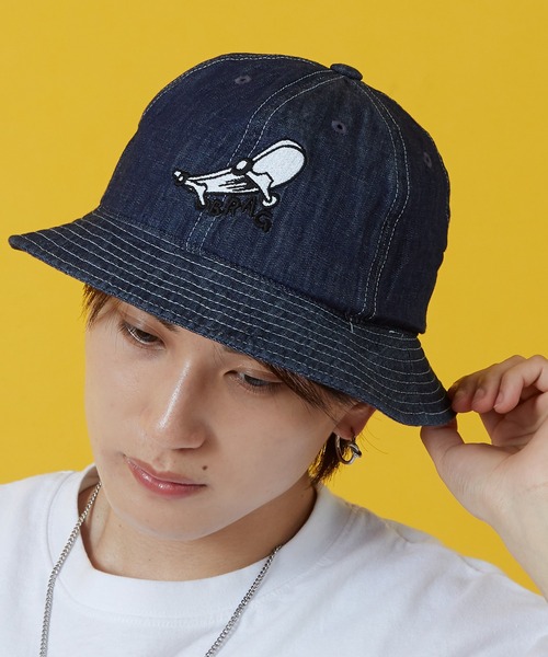 キャピタル　ブッシュハット　デニム　ハット KAPITAL(キャピタル) / 11.5ozデニム 老人と海HAT (クラッシュ