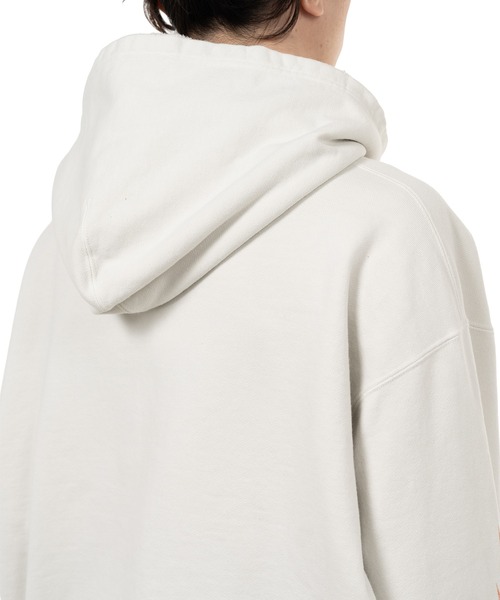 トレーナー スウェット “Skull Flame”Distressed Zip-up Hoodie メンズの画像