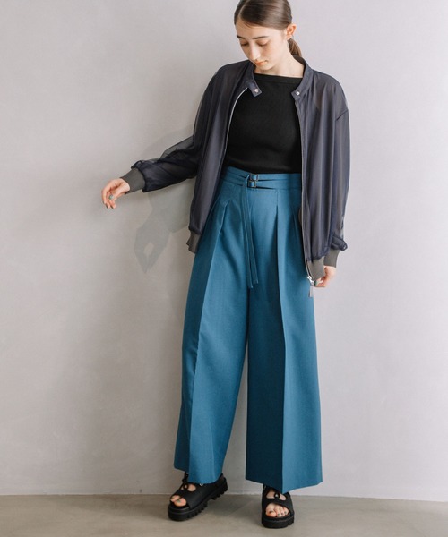 「MARECHAL TERRE」 ブルゾン MEDIUM ブラック レディース_画像6