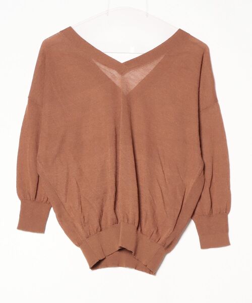 FRAMeWORK（フレームワーク） Vネックニット - ブラウン レディース