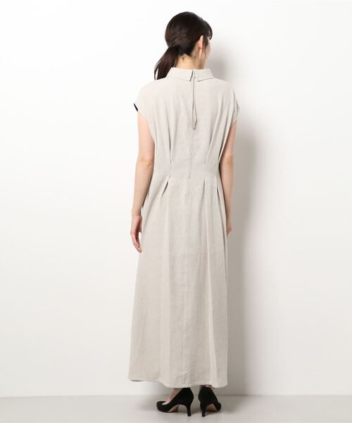 「enchainement」 半袖ワンピース フリー ベージュ レディース_画像3