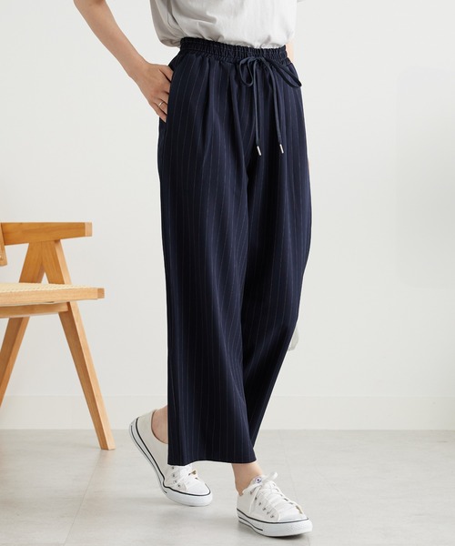 コスメまとめ売り⭐︎美品 BELLUNA PLUS（ベルーナプラス） ワイドパンツ パンツ とろみ素材