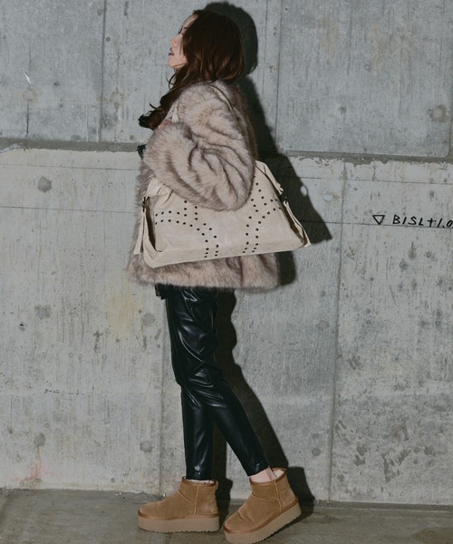 BLONDEY（ブロンディ） コート アウター ノーカラーフェイクファー