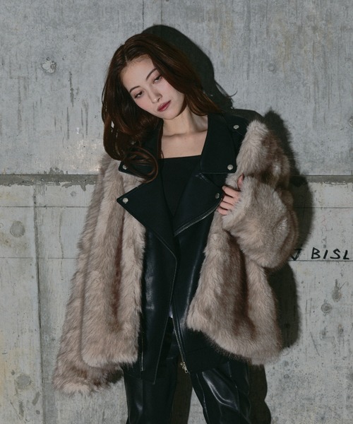 BLONDEY（ブロンディ） コート アウター ノーカラーフェイクファー