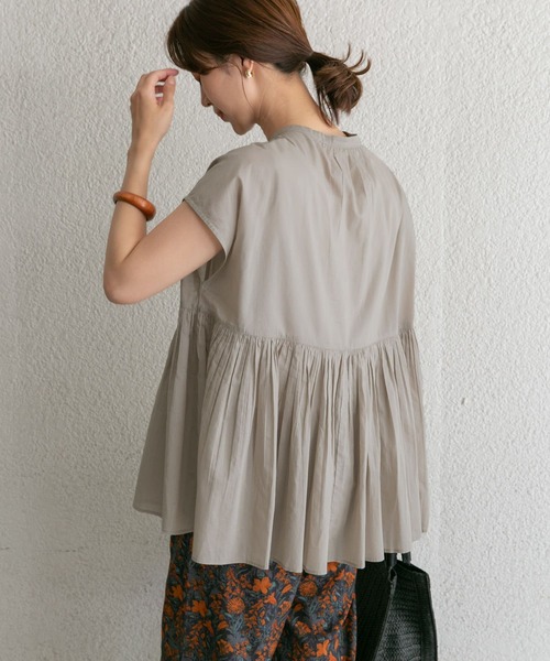 「URBAN RESEARCH DOORS」 半袖ブラウス MEDIUM ホワイト レディース_画像2