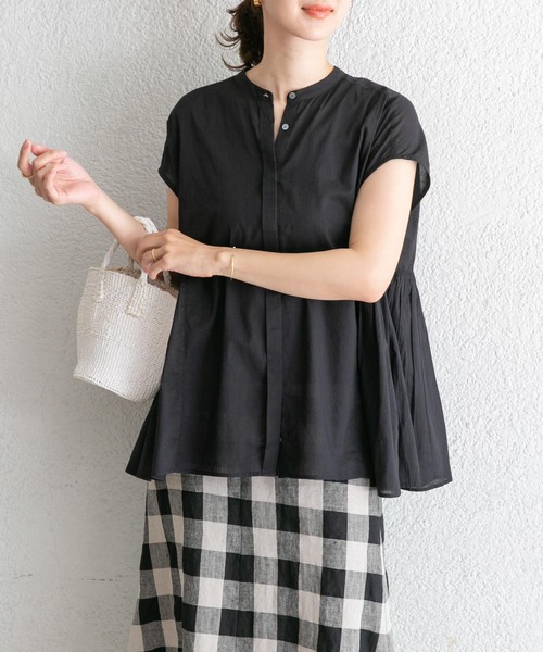 「URBAN RESEARCH DOORS」 半袖ブラウス MEDIUM ホワイト レディース_画像4