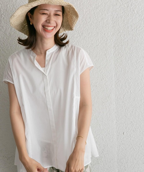 「URBAN RESEARCH DOORS」 半袖ブラウス MEDIUM ホワイト レディース_画像10