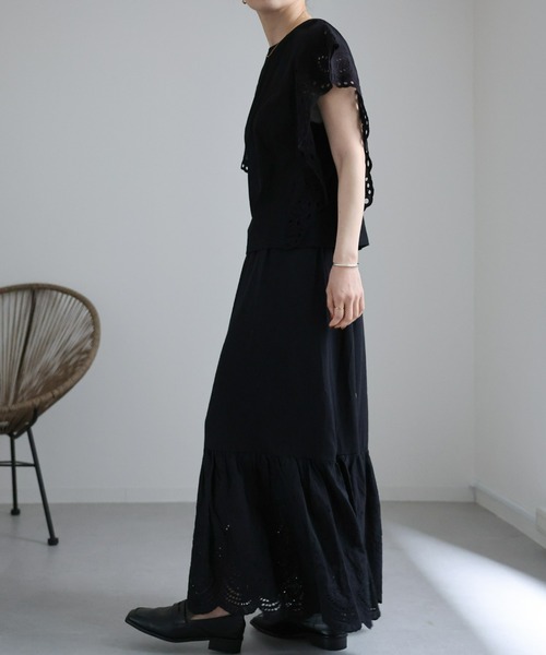 「ap retro」 半袖カットソー FREE ブラック レディース_画像7