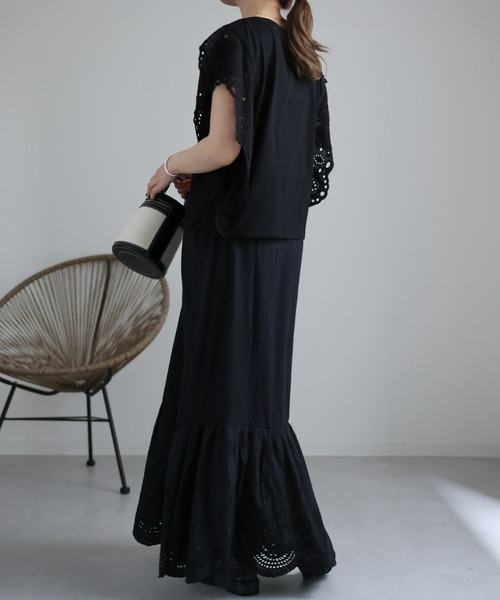 「ap retro」 半袖カットソー FREE ブラック レディース_画像8