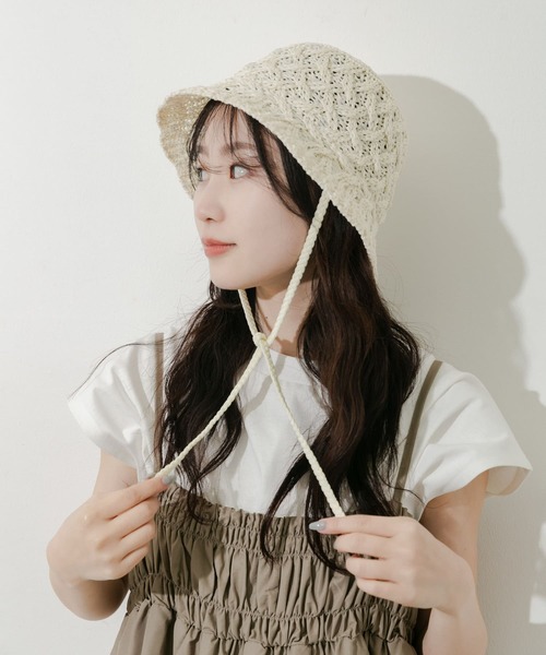 「SMELLY」 帽子 - ブラック レディース_画像2