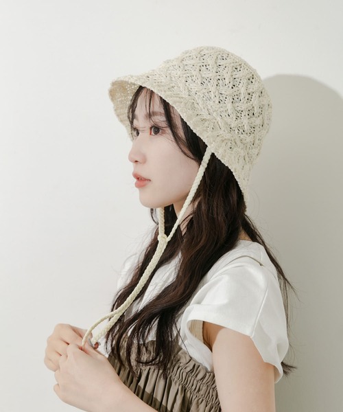 「SMELLY」 帽子 - ブラック レディース_画像3