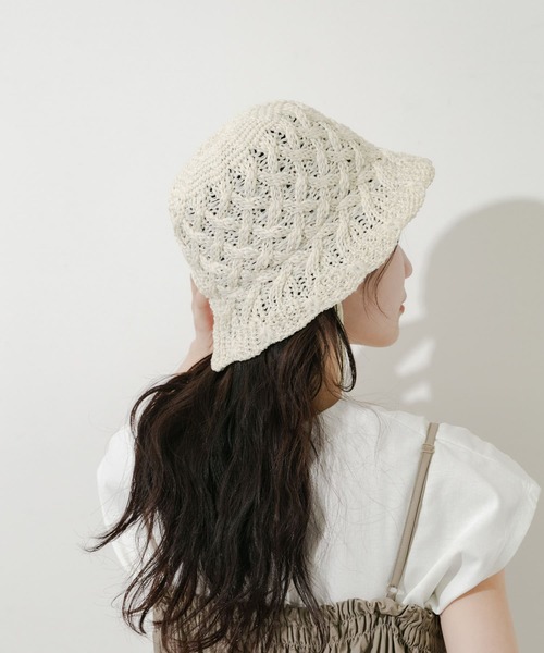 「SMELLY」 帽子 - ブラック レディース_画像6