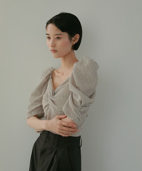 「CASA FLINE」 半袖カットソー FREE ホワイト レディース_画像2