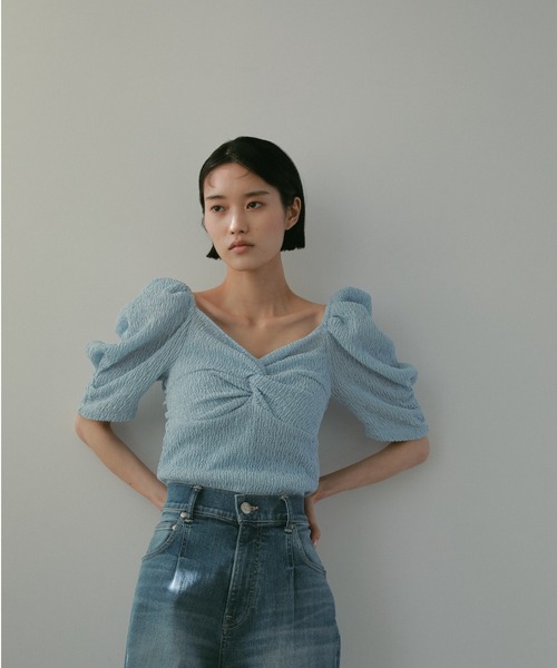 「CASA FLINE」 半袖カットソー FREE ホワイト レディース_画像5