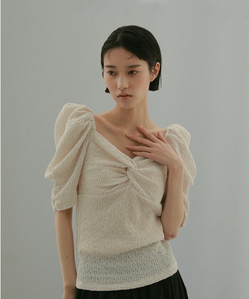 「CASA FLINE」 半袖カットソー FREE ホワイト レディース_画像7