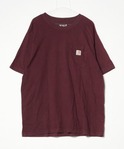 Carhartt（カーハート） 半袖Tシャツ X-LARGE ワインレッド メンズ