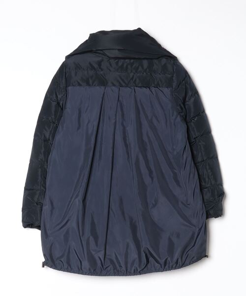 「Harriss」 ダウンジャケット 36 ネイビー レディース_画像2