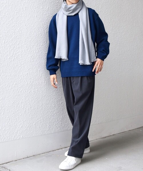 SHIPS any ストール マフラー any: サープラスヤーン ウール カシミヤ