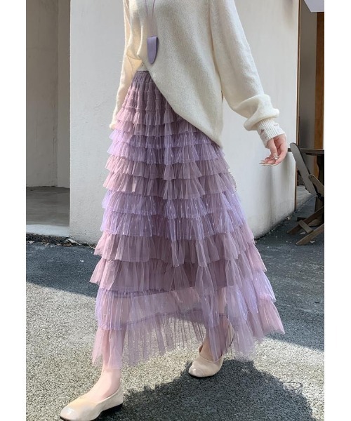 FAVORITO スカート チュールティアードスカート : ZOZOTOWN Yahoo!店