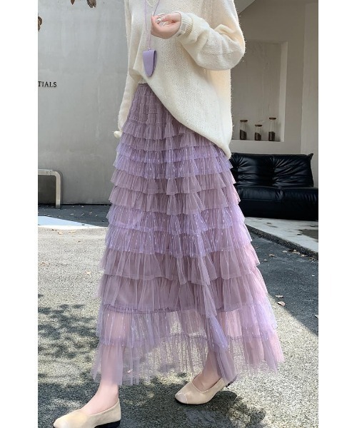 FAVORITO スカート チュールティアードスカート : ZOZOTOWN Yahoo!店