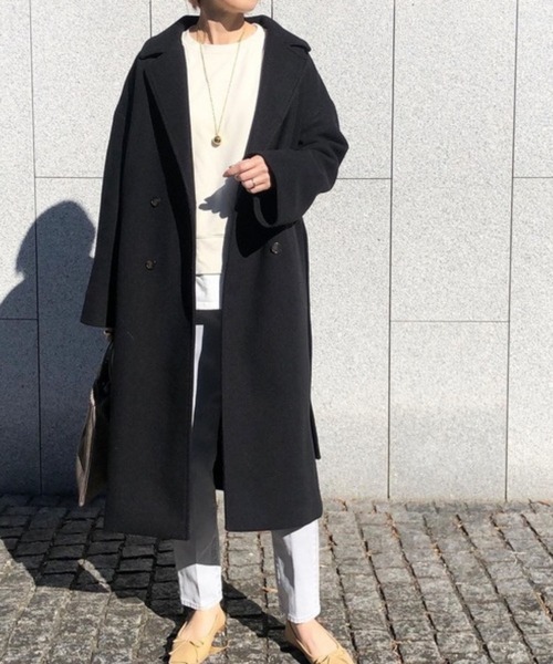 WYTHE チェスターコート FREE ブラック レディース : ZOZOTOWN Yahoo