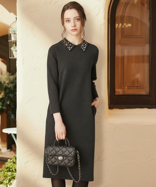 DRESSTERIOR（ドレステリア） ワンピース ビジューカラーニット