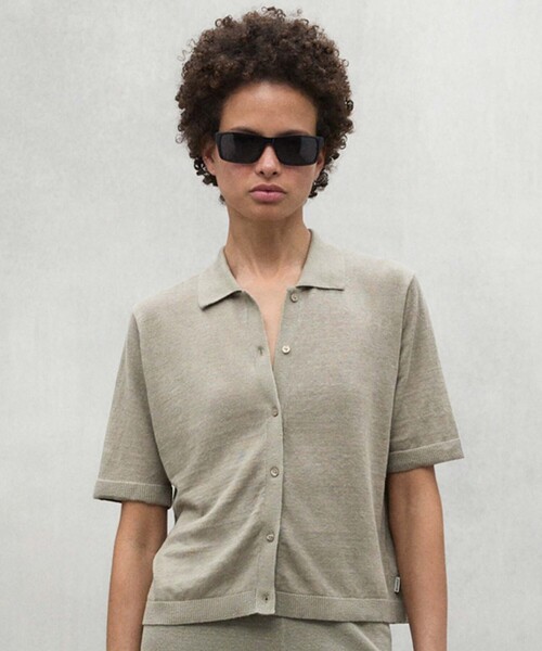 「ECOALF」 半袖ニット FREE グレー レディース_画像2