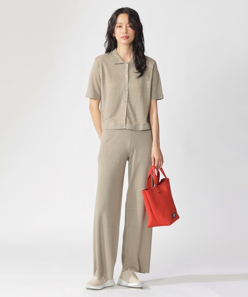 「ECOALF」 半袖ニット FREE グレー レディース_画像4