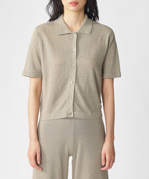 「ECOALF」 半袖ニット FREE グレー レディース_画像6