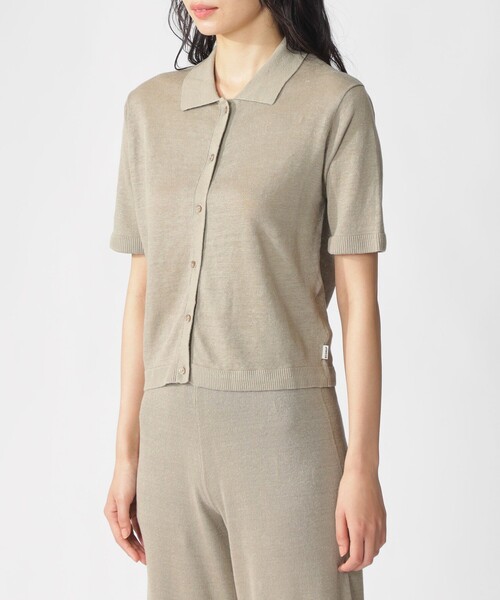 「ECOALF」 半袖ニット FREE グレー レディース_画像7