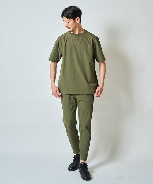 TETE HOMME（テット オム） パンツ ナイロンストレッチテーパード9分丈
