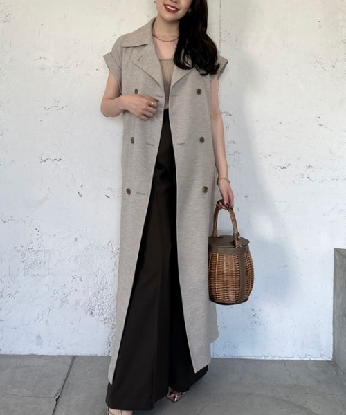 「anuans」 カーディガン FREE ベージュ レディース_画像4