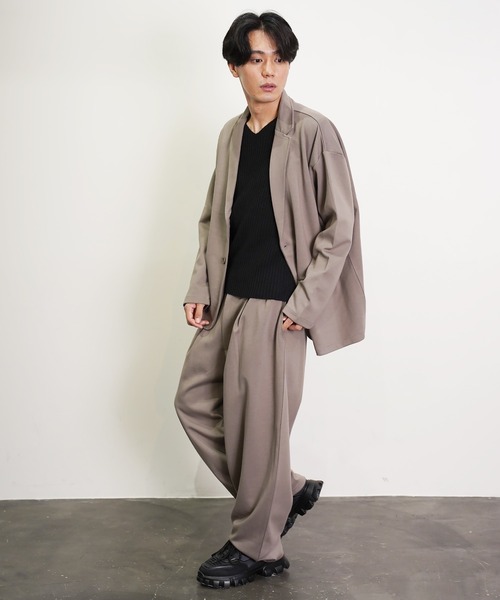 NEVER） Acquiesce セットアップ TCダンボールテーラードセットアップ