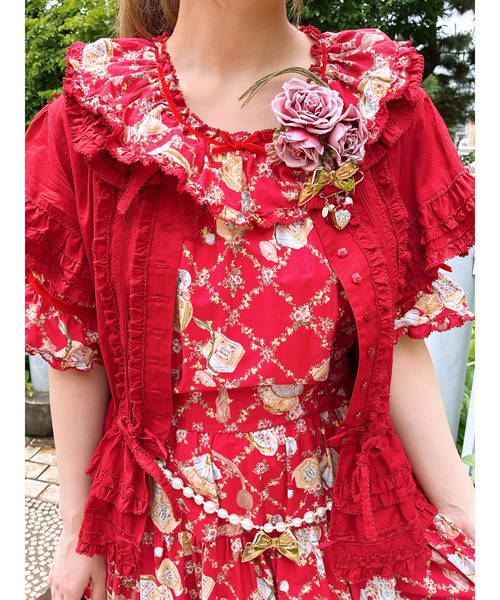 「PINK HOUSE」 半袖ワンピース フリー ローズ レディースの画像