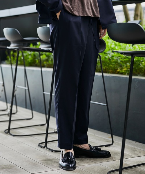 markaware（マーカウェア） スラックス 1 ネイビー メンズ : ZOZOTOWN