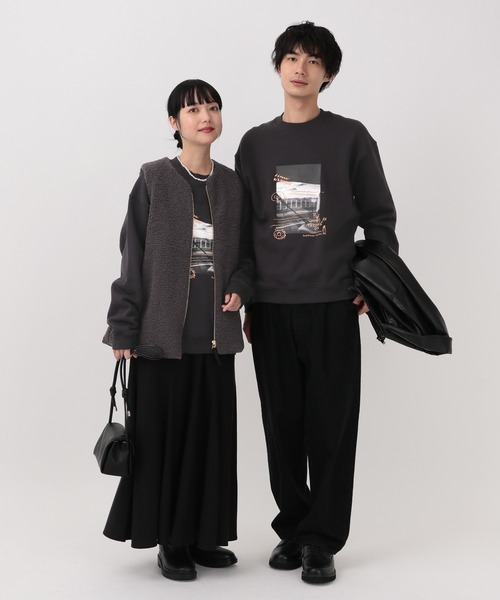 GLOBAL WORK（グローバルワーク） トレーナー スウェット ソフトタッチ