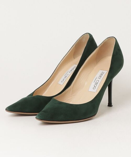 JIMMY CHOO（ジミーチュウ） パンプス 36.5 グリーン レディース