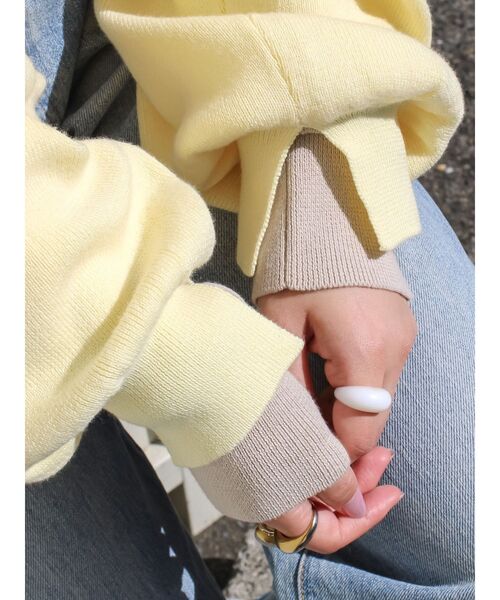 Ungrid（アングリッド） ニット セーター コットン混ショートルーズ