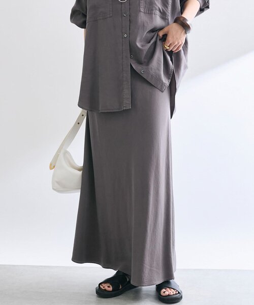 RIVE DROITE（リヴドロワ） スカート 38 チャコールグレー レディース