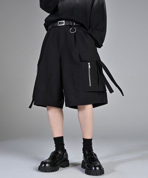ADRER（アドラー） ハーフパンツ ワイドパンツ スラックス メンズ