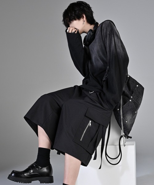 ADRER（アドラー） ハーフパンツ ワイドパンツ スラックス メンズ